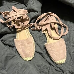 Women's Pink Espadrille Flats